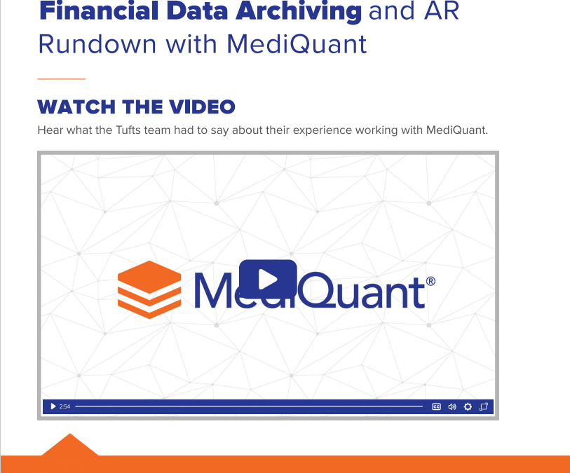 MediQuant Streamlines Legacy Accounts Receivable Archiving for Tufts Medicine Center in Four Months